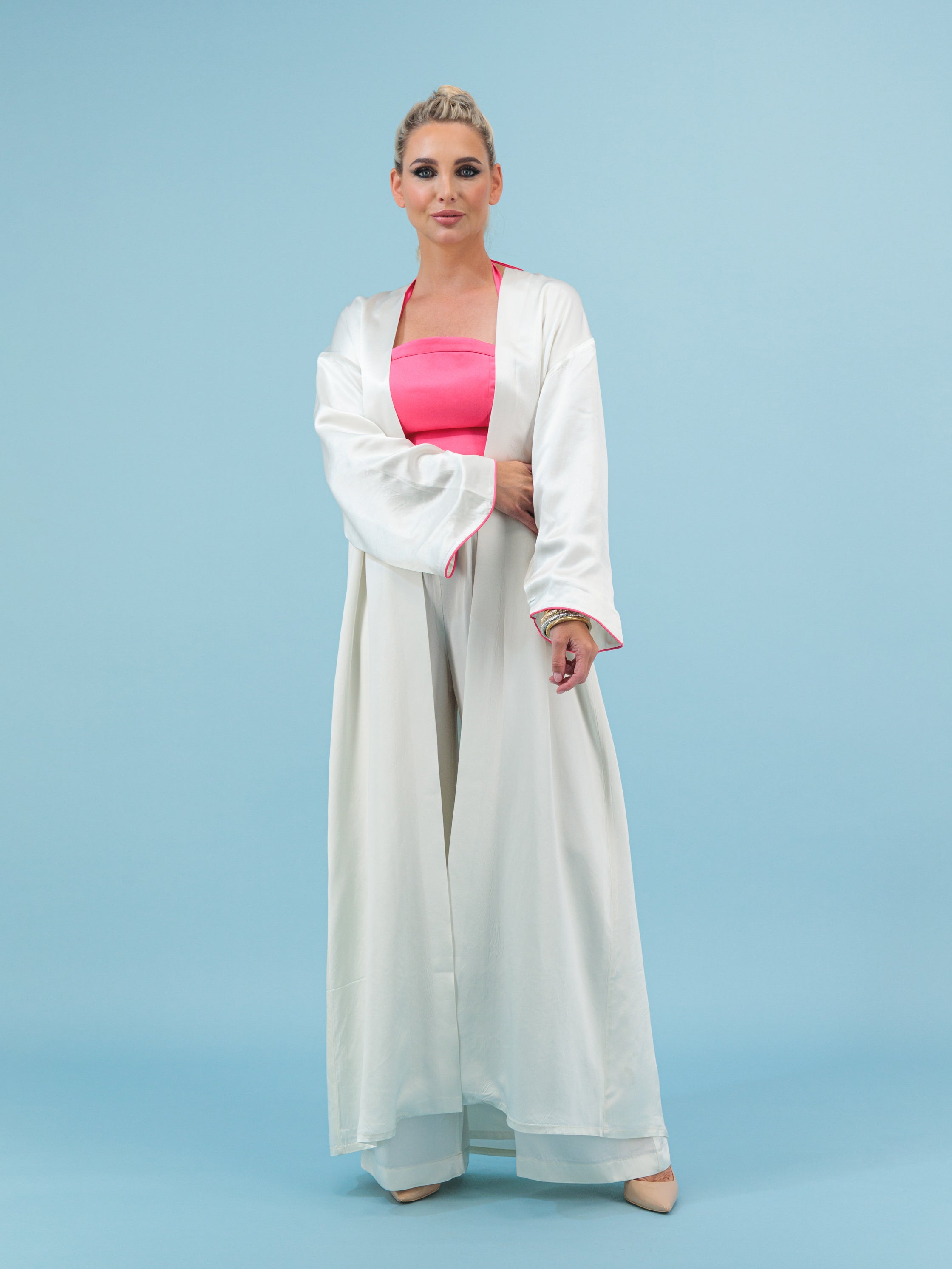 MAIA ~ Cozy White Cotton Kimono deals / Jacket